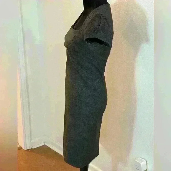 Lovely Day Dark Grey Cold Shoulder Midi Dress - Picture 4 of 6